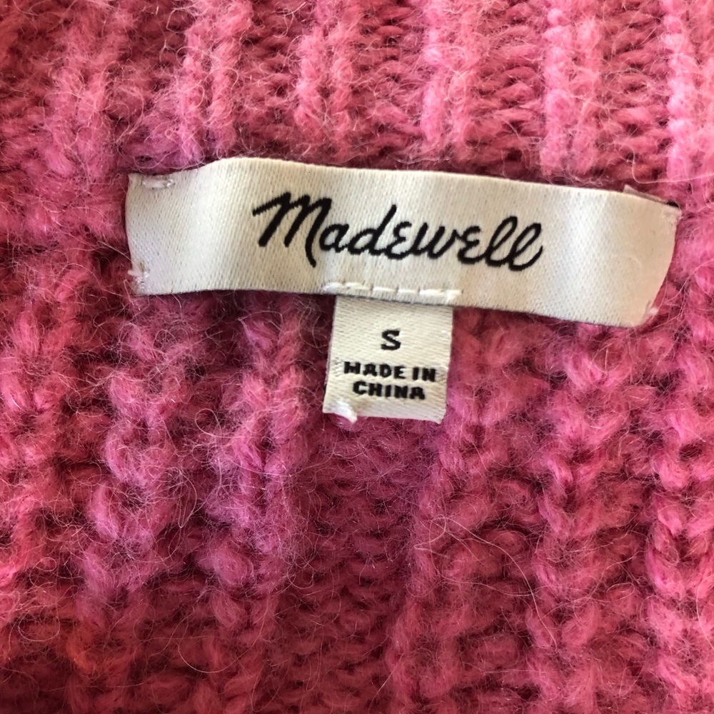 Madewell Charley Pullover Sweater in Pink Sz S #0473 - Picture 6 of 8